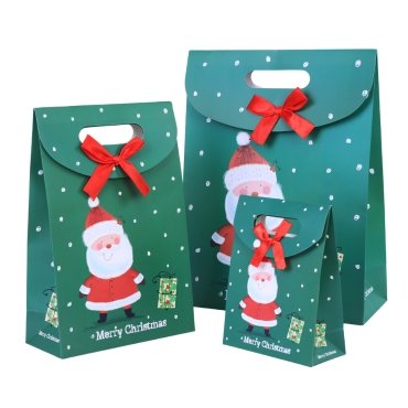 Die cut christmas gift bags