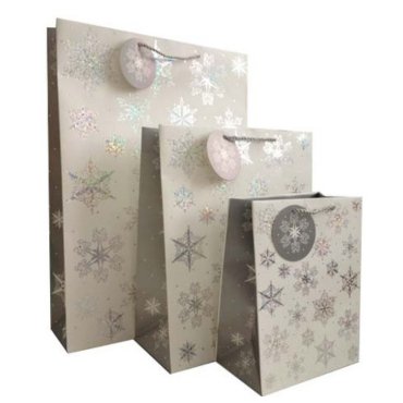 Snowflackes christmas gift bags