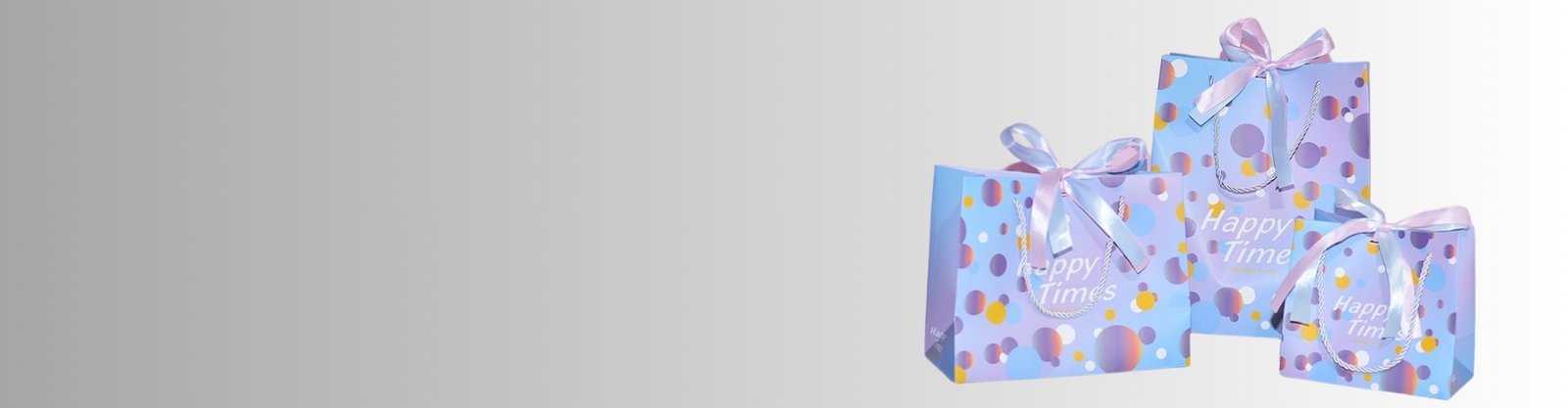 Gift bags with ribbon-banner 2)